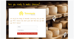 Desktop Screenshot of homemadecheese.org