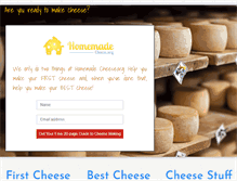 Tablet Screenshot of homemadecheese.org